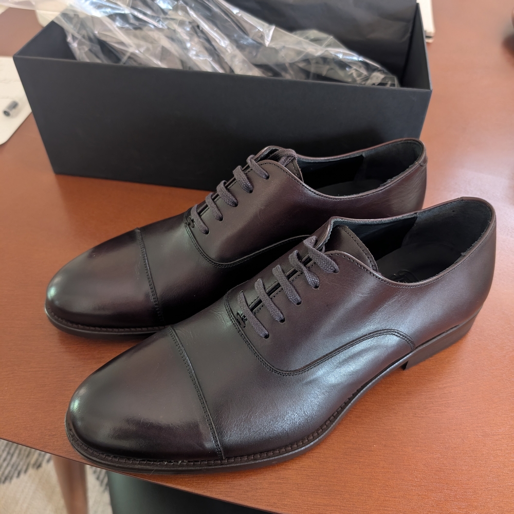Thursday Boot Company Men's Dark Brown Leather Oxfords